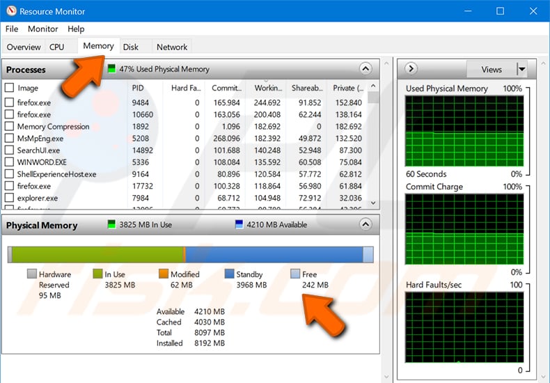 resource Monitor Overview step 2