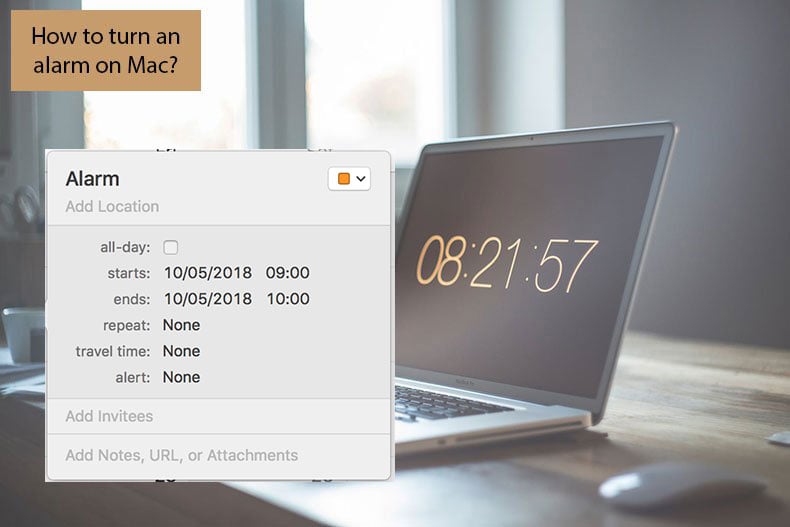 Alarm clock on macbook herolokasin