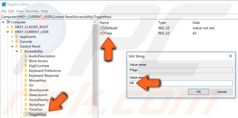 edit windows registry step 4