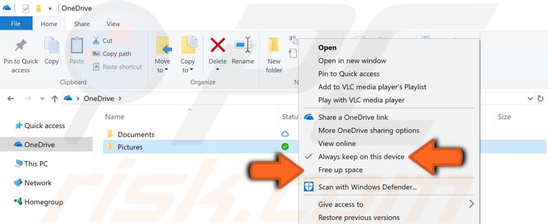 how to use OneDrive files on-demand step 6