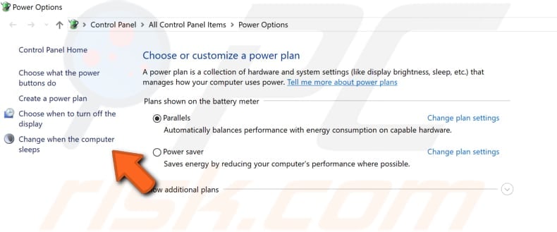customize power settings step 3