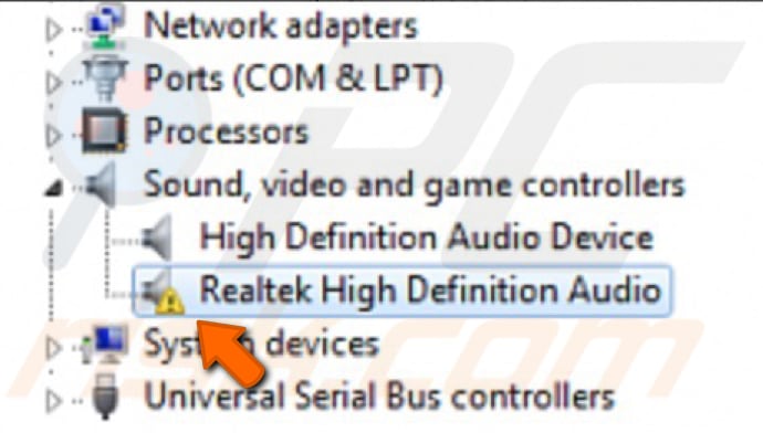 make sure its Realtek driver problem step 2