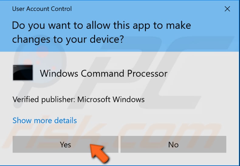 fix system error 5 has occurred in windows 10 step 2