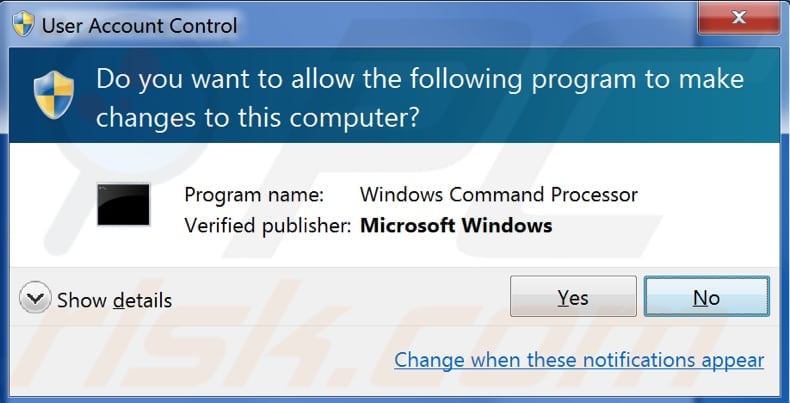 fix system error 5 has occurred in windows 7 step 2