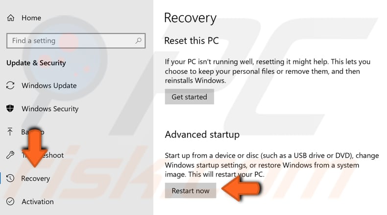 rename the windowsapps folder in safe mode step 2