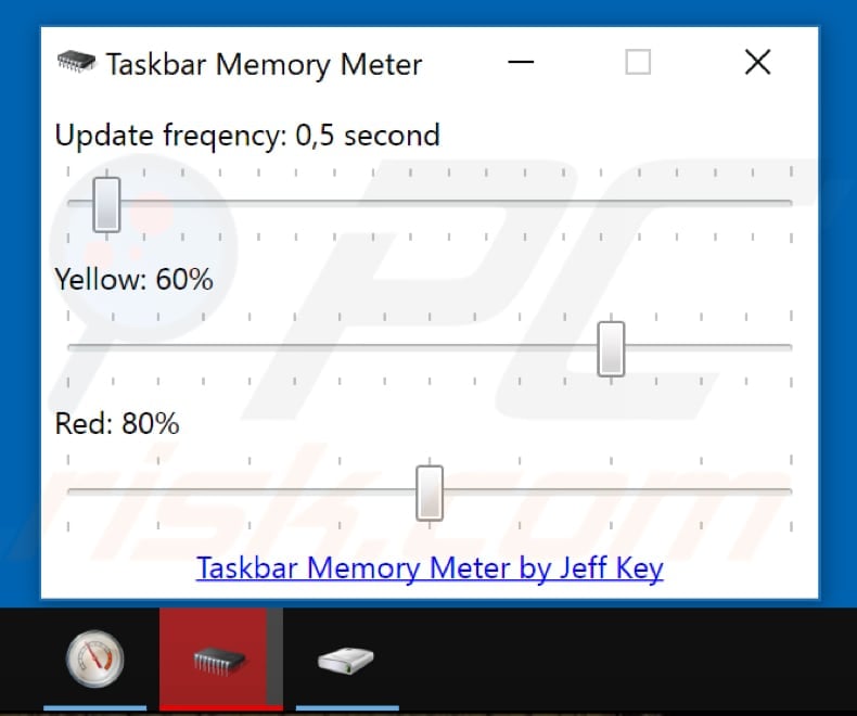 windows taskbar ram cpu monitor