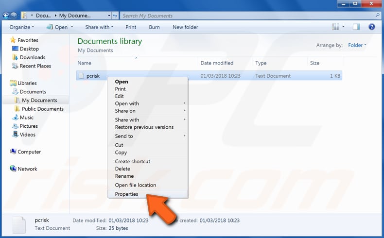 how to recover files and folders using previous versions step 1