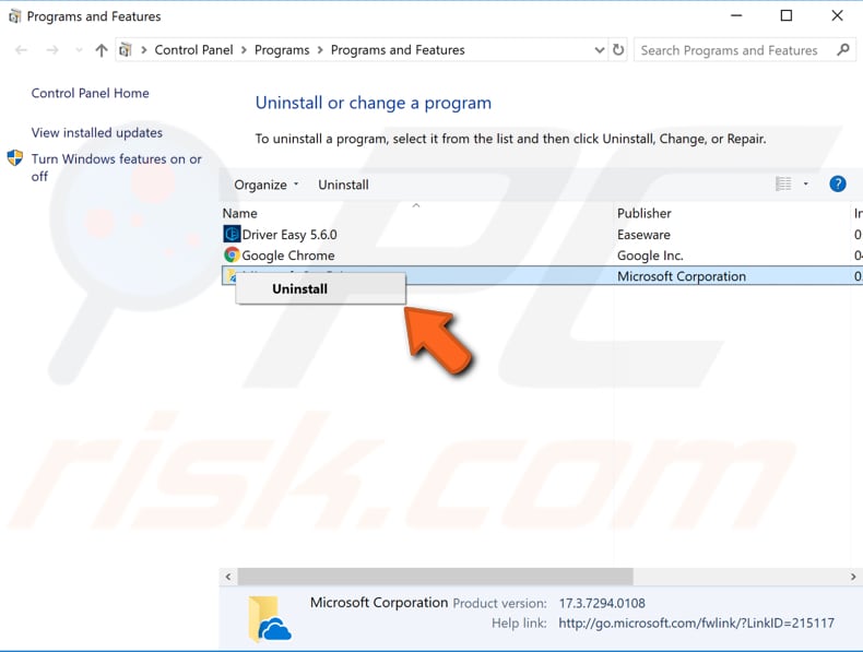 uninstall unnecessary software from your windows step 2