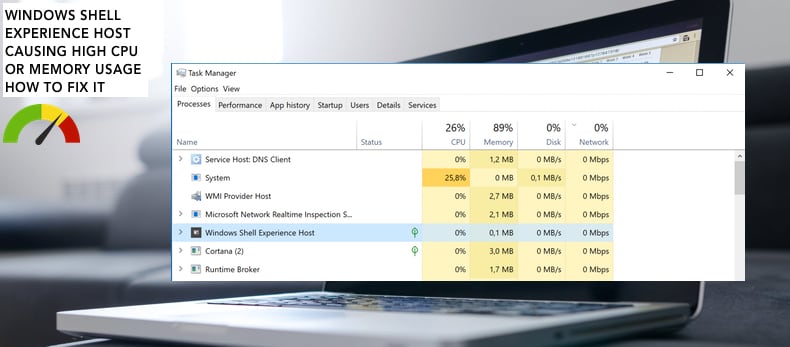 windows shell experience host high cpu usage