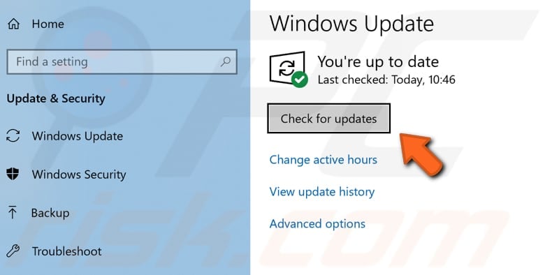 update windows step 2