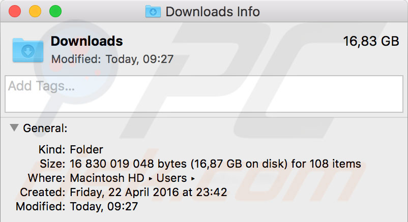 your startup disk is almost full mac