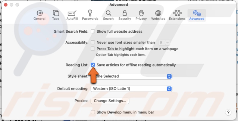 Save website for offline reading automatically on mac