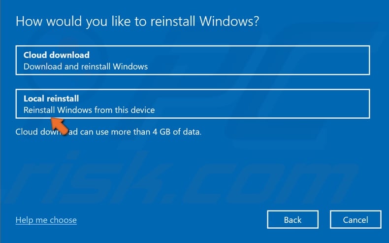 reset windows 10 registry