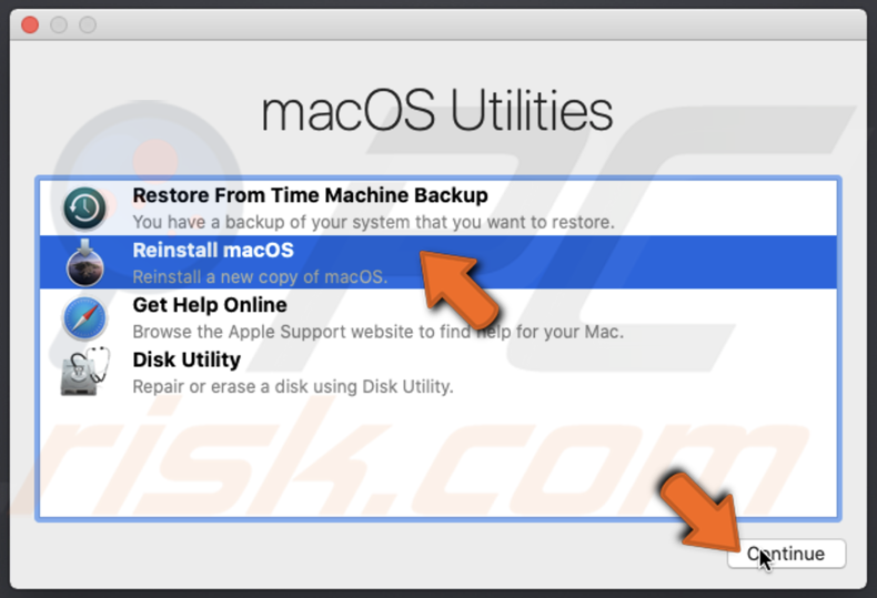 reinstall mac os