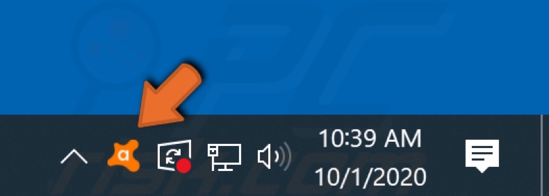 avast icon not in system tray