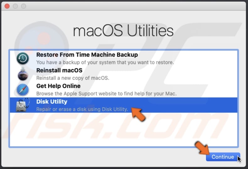 Go to Disk Utility in Recovery HD