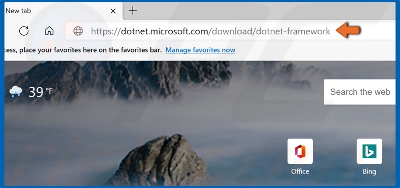 Go to the Microsoft .NET Framework download page