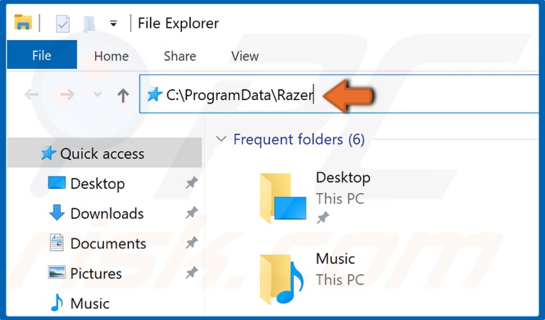 Go to C:ProgramDataRazer