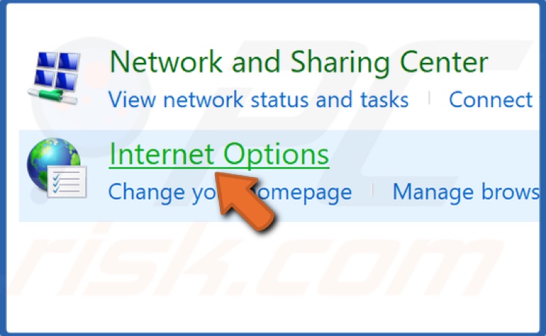 Click Internet Options