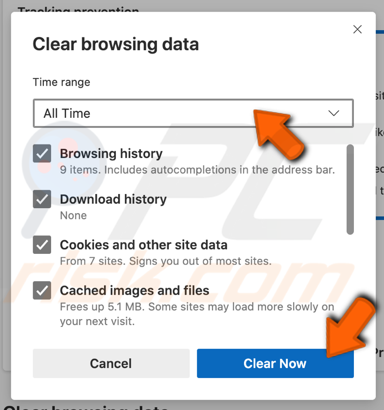 how to remove microsoft edge history on laptop