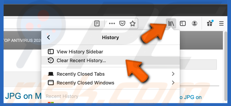 Go to Clear Recent History to delete all browser history
