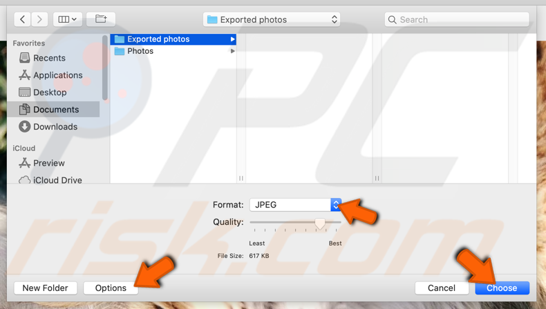 Export all HEIC imgaes to JPG in Preview app