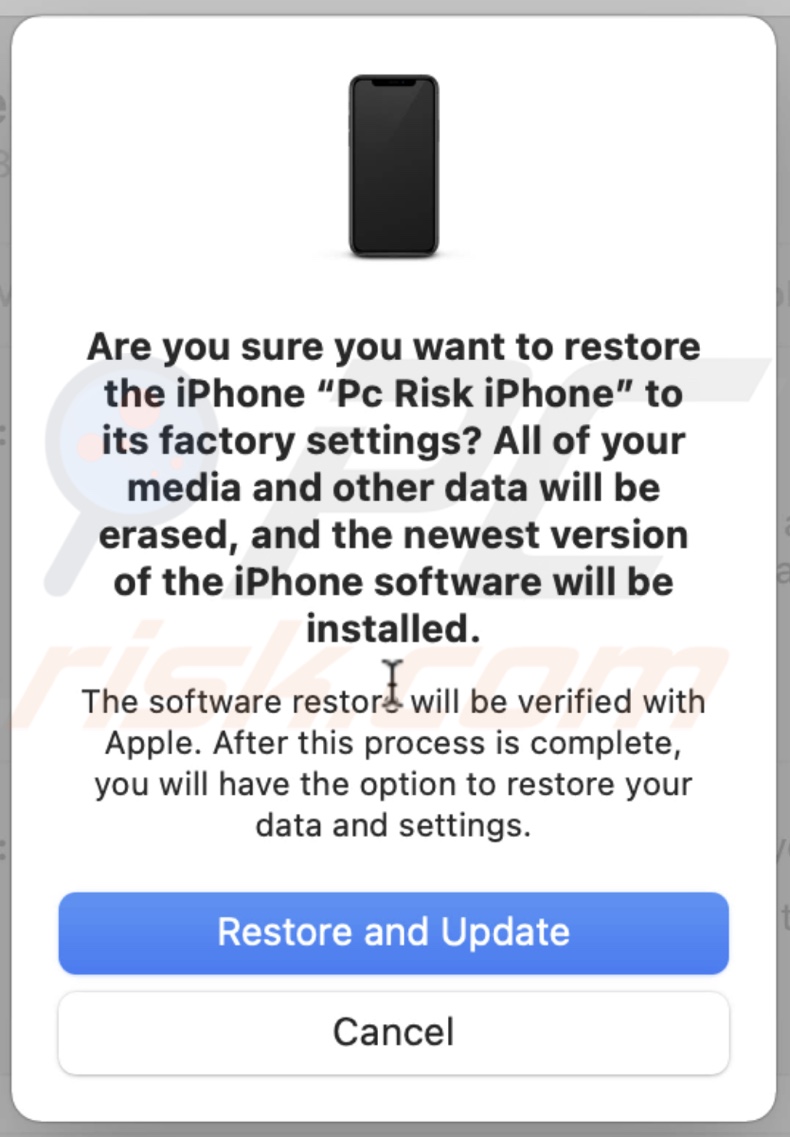 Reset device to factory settings
