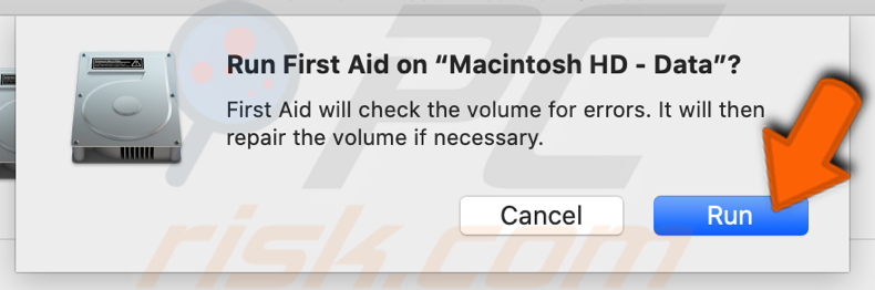 Run First Aid on Mac