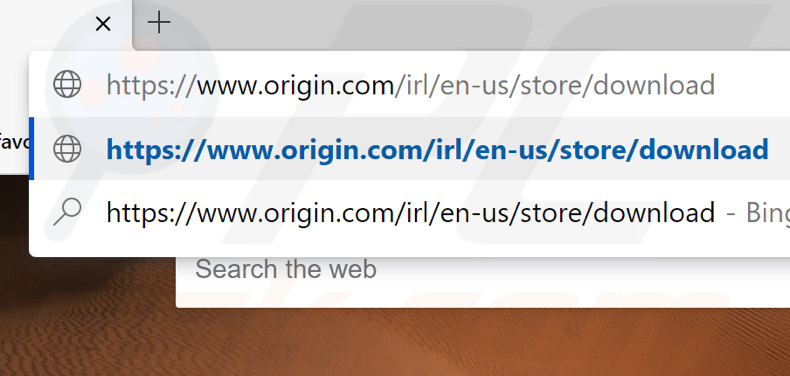 Go to the Origin download page