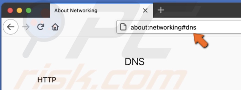 Open Firefox DNS cache