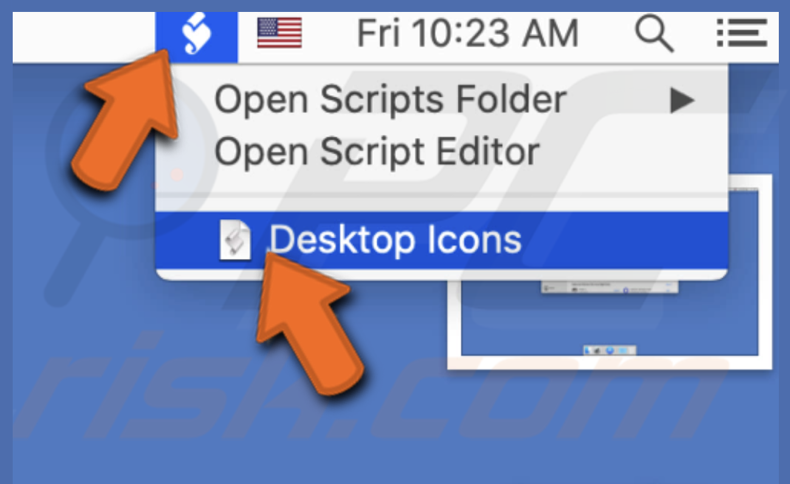 Hide desktop icons using Script Editor