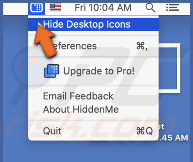 hide icons mac