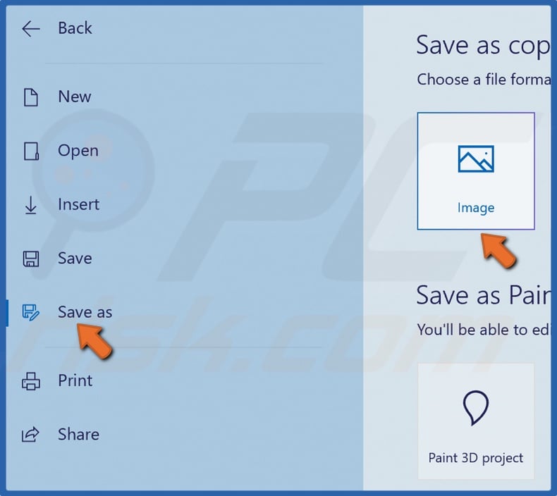 paint 3d save location