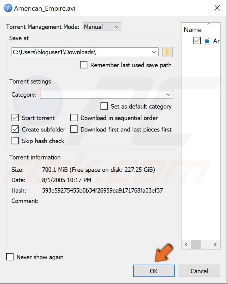 how to open a torrent file for citruis
