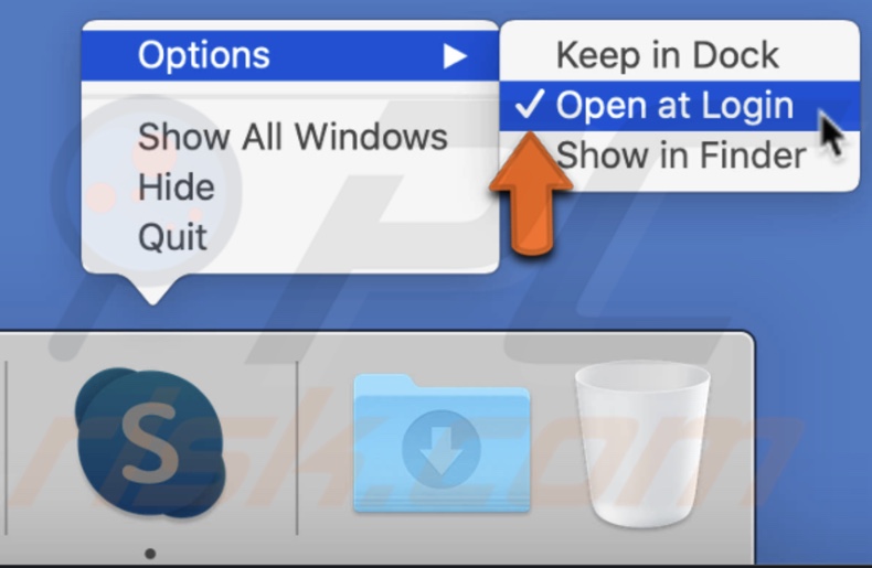 skype for mac quit