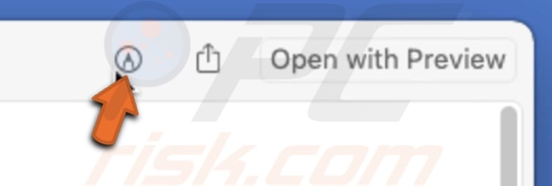 View QuickLook tool bar