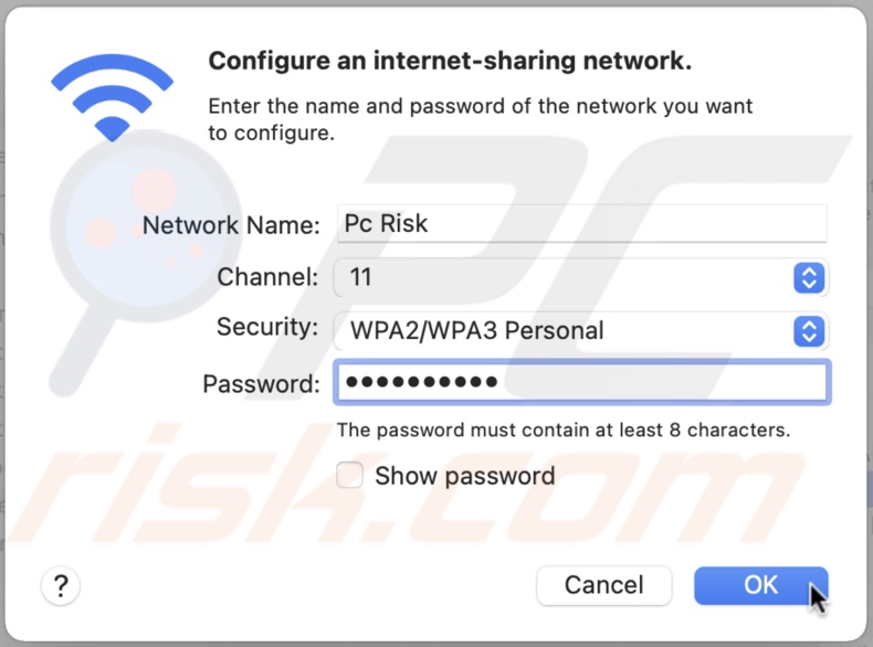 Configure Wi-Fi connection