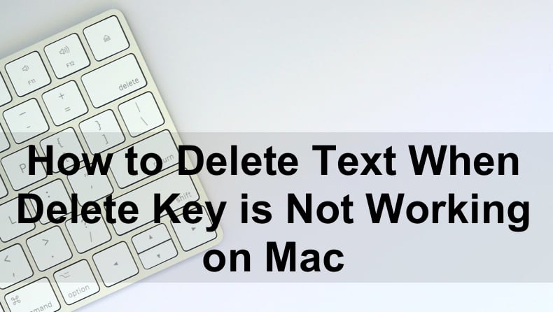 delete keyboard shortcut for mac