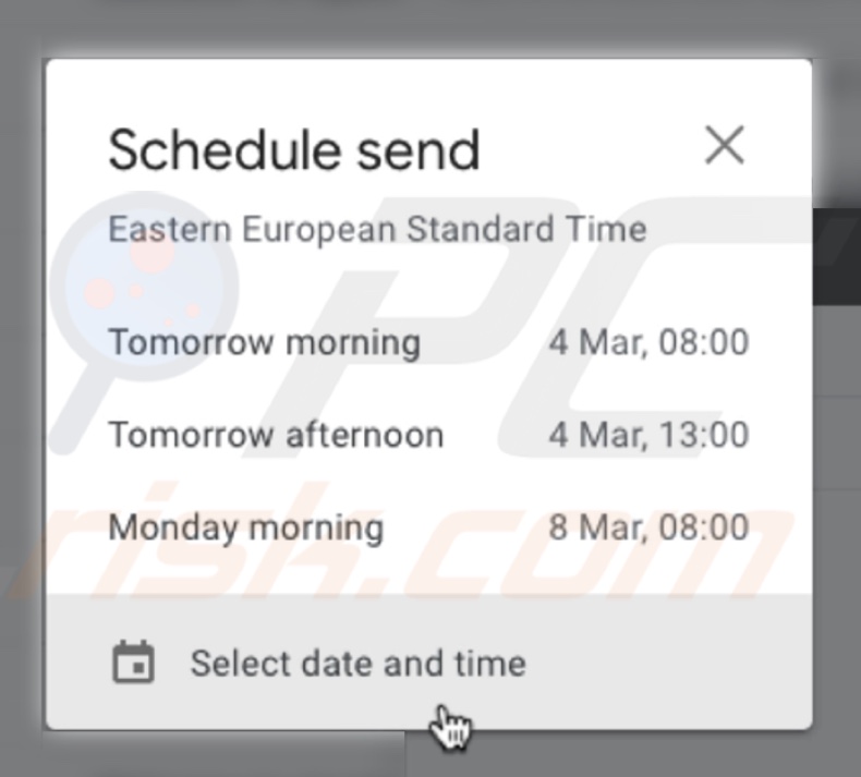 schedule email to send later apple mail