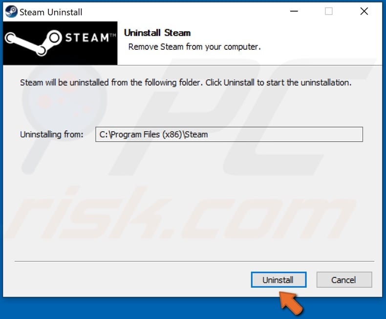 steam wont finish