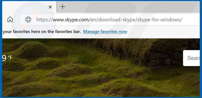 Go to the Skype download page for Windows