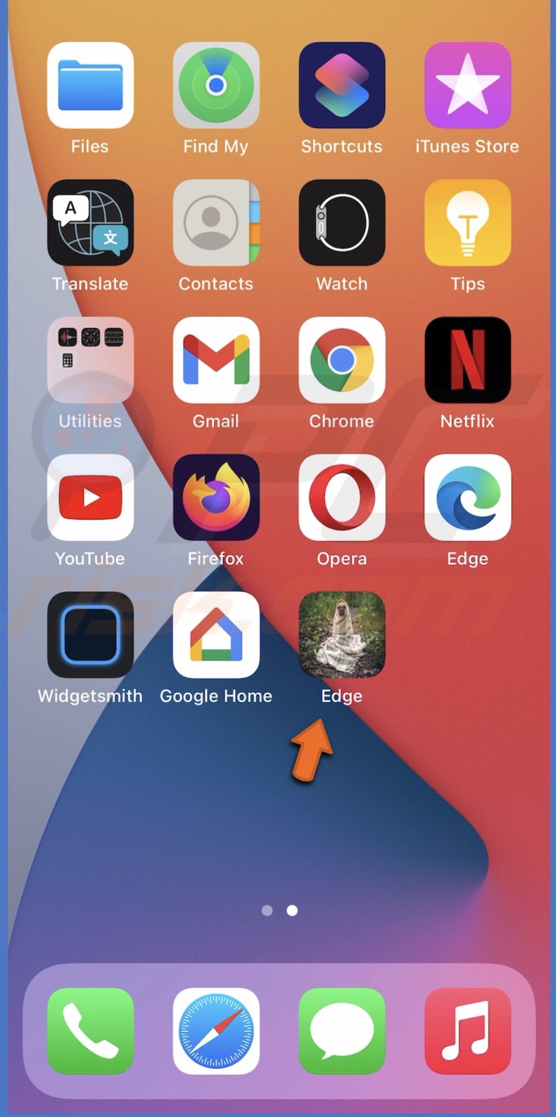 Shortcut added to Home Screen