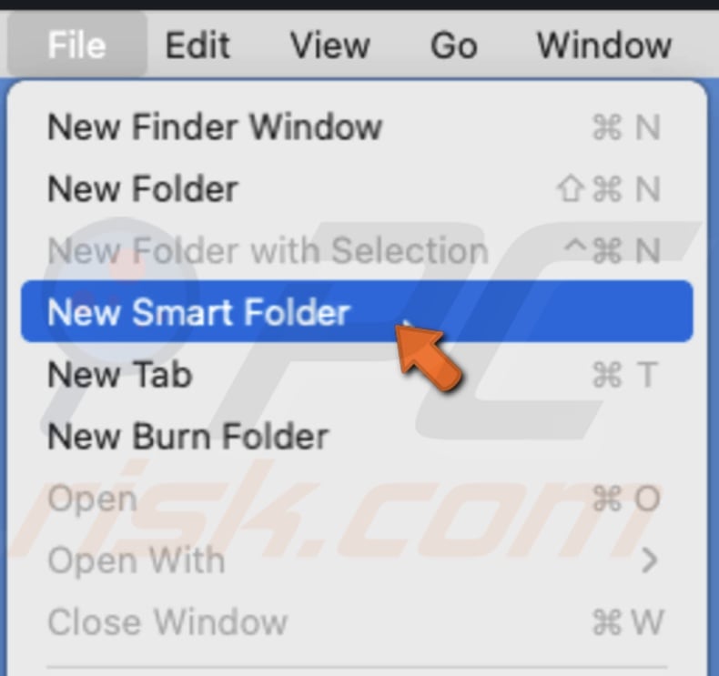 Select New Smart Folder