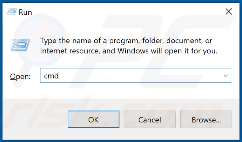 In the Run dialog box type in CMD and hold down Ctrl+Shift+Enter kays to open elevated Command Prompt