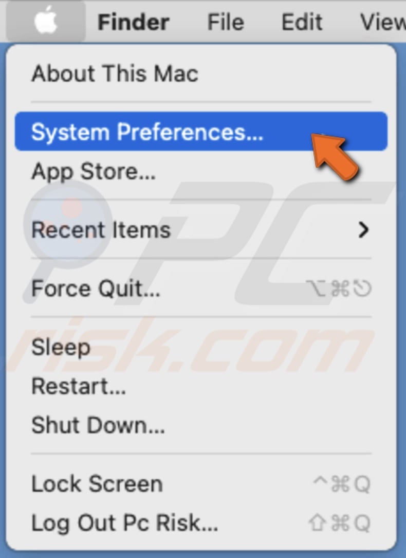 Go to System Preferences