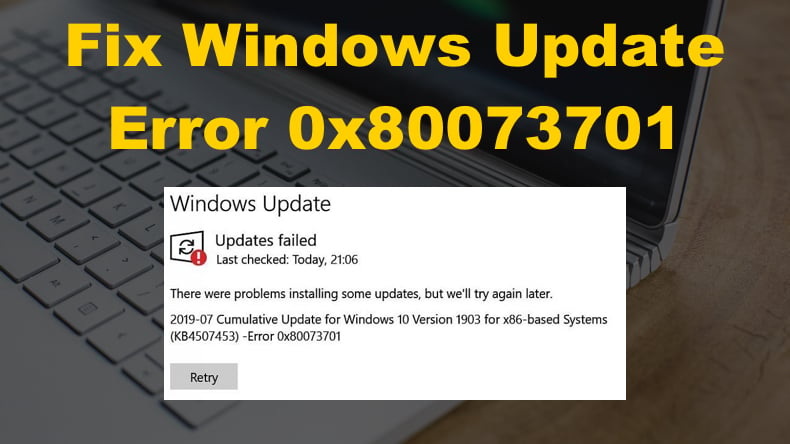 windows update 1607 failed