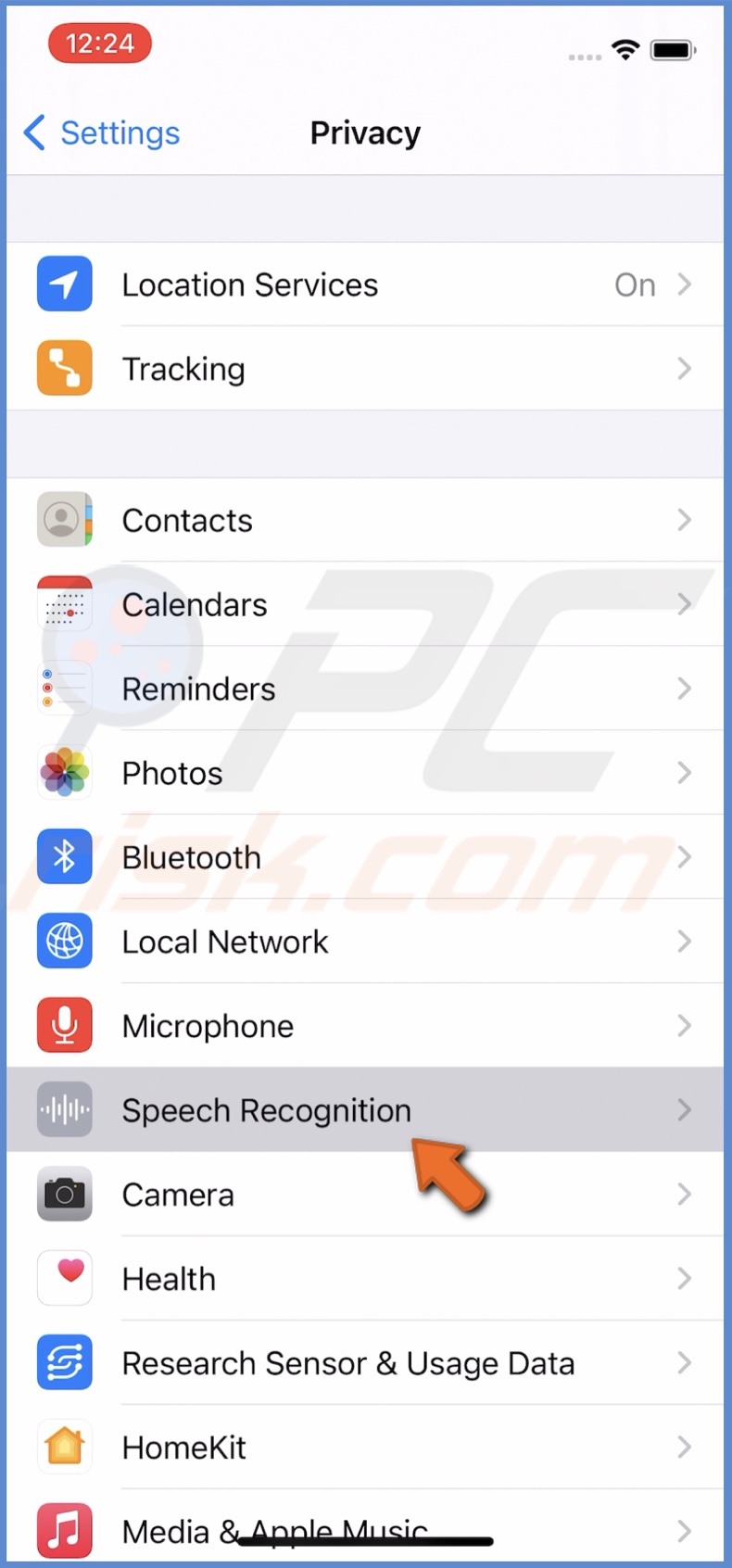 Tap on Speech Recognition