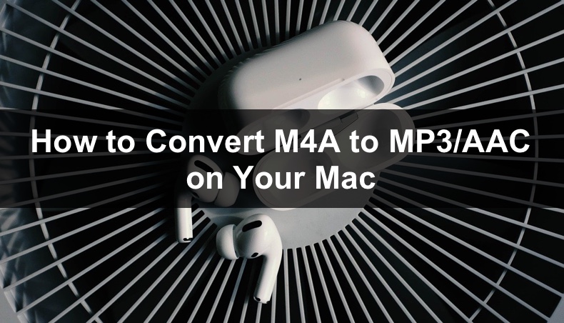 gennemse Ristede kul How You Can Convert M4A to MP3/AAC on MacOS Big Sur?
