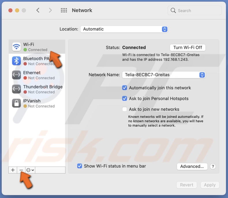 mp c305 mac network settings