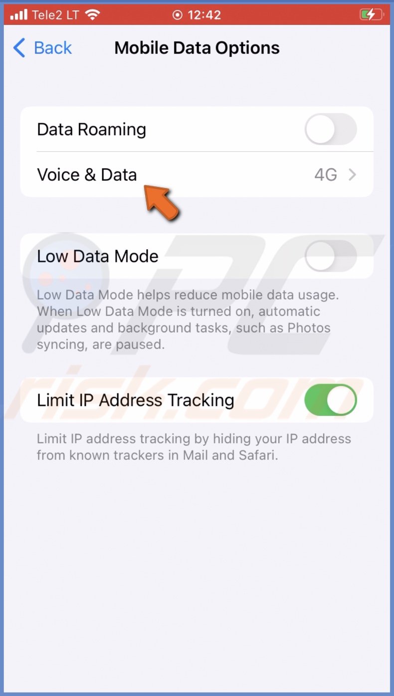 Go to Voice and Data